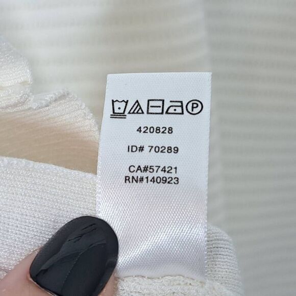 Ann Taylor LOFT Women's Cream Long Sleeve Sweater w/Side Buttons size Medium - Picture 7 of 7